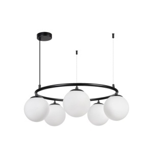 Lustre, Lustra interior Sefora, 5xE27, neagra, Klausen - savelectro.ro
