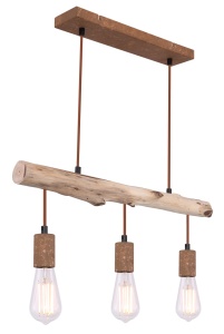Lustra Jakob 15327-3N, 3xE27, IP20, lemn+ruginiu, Globo Lighting [8]- savelectro.ro