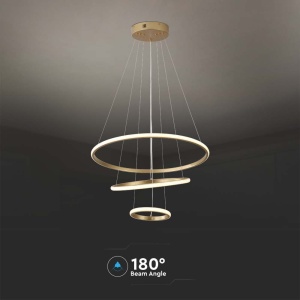 Lustra LED 8018-VT, 32W, 3880lm, lumina calda, IP20, aurie, V-Tac [7]- savelectro.ro