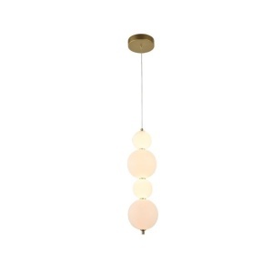 Lustre LED, Lustra LED Balo, 22W, lumina calda/neutra/rece, IP20, aurie+alba, Klausen - savelectro.ro