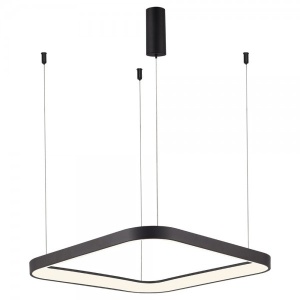 Lustre LED, Lustra LED Bella BR-BH17-01781, patrata, 36W, 2680lm, lumina calda, neutra, rece, IP20, alba+neagra, Braytron - savelectro.ro