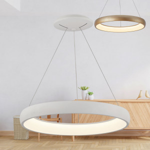 Lustra LED Bella BR-BH17-03480, rotunda, 46W, 5200lm, lumina calda+neutra+rece, IP20, alba, Braytron [2]- savelectro.ro