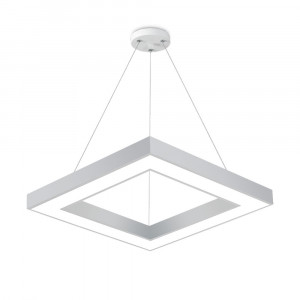 Lustre LED, Lustra LED Blade BR-BH16-07280, patrata, 45W, 4050lm, lumina calda+neutra+rece, IP20, alba, Braytron - savelectro.ro
