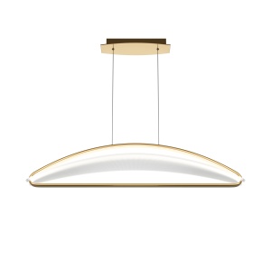Corpuri de iluminat, Lustra LED Breeze MOD281PL-L34BS3K, 33W, 2040lm, lumina calda, IP20, aurie+transparenta, Maytoni - savelectro.ro