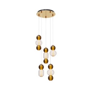 Lustra LED Drop MOD273PL-L80G3K, 80W, 9300lm, lumina cald, IP20, aurie, Maytoni [1]- savelectro.ro