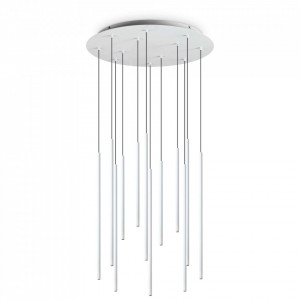 Lustre LED, Lustra LED Filo 263441, 23W, 2400lm, lumina calda, IP20, alba, Ideal Lux - savelectro.ro