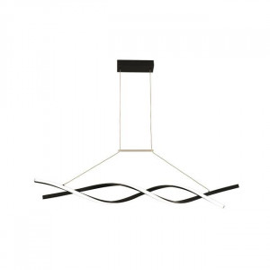 Lustre LED, Lustra LED Kono, 33W, 2150 lm, lumina neutra(4000 K), negru, IP20 - savelectro.ro