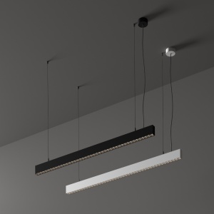 Lustra LED Office, 30W, 2270lm, lumina calda (3000 K), IP20, neagra, Ideal Lux [2]- savelectro.ro