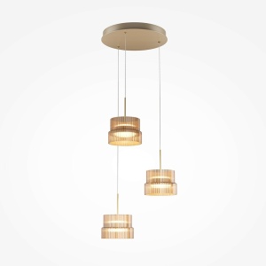 Lustre LED, Lustra LED Scala 33W, 3650 lm, lumina calda (3000 K), IP20, dimabila, bronz, Maytoni - savelectro.ro