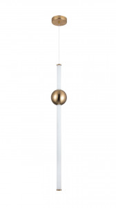 Lustre LED, Lustra LED Veros KL142021, 30W, 3116lm, lumina calda, IP20, alba+aurie, Klausen - savelectro.ro