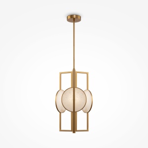 Corpuri de iluminat, Lustra Marmo MOD099PL-03G, 3xE14, aurie+alba, IP20, Maytoni - savelectro.ro
