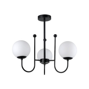 Lustre, Lustra Regal, 3xE27, IP20, neagra, Klausen - savelectro.ro