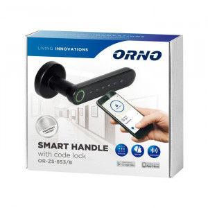 Mâner inteligent cu tastatură tactilă și cititor de amprente, Bluetooth 4.0, negru, Orno [2]- savelectro.ro