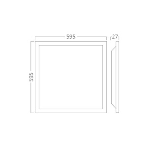 Panou LED slim 40W, 4200 lm, lumina neutra (4000 K), 595x595 mm, IP20, alb, Braytron [7]- savelectro.ro