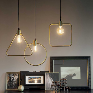 Pendul ABC 207858, patrat, 1xE27, roze+negru, IP20, Ideal Lux [2]- savelectro.ro