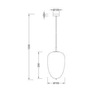 Pendul Braytron BR-BV01-00105, 1xE27, negru+alb [4]- savelectro.ro