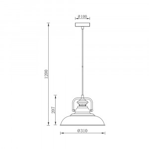 Pendul Braytron BR-BV05-00021, 1xE27, negru [4]- savelectro.ro