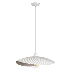 Pendule, Pendul Bridget, 1xE27, metal striat, IP20, alb, Rabalux - savelectro.ro