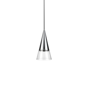 Pendule, Pendul Cono 1xGU10, IP20, crom, Ideal Lux - savelectro.ro