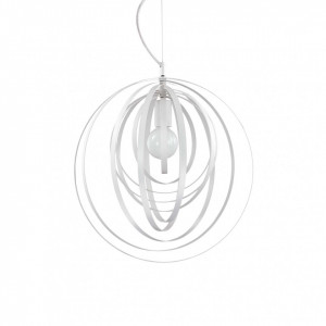 Pendul Disco 103723, 1xE27, alb, IP20, Ideal Lux [1]- savelectro.ro
