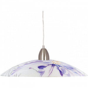 Pendule, Pendul Egeea KL5842, 1xE27, crom+alb+albastru, IP20, Klausen - savelectro.ro