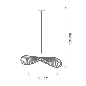 Pendul Elite SP1, E27, maro natur, Klausen [2]- savelectro.ro
