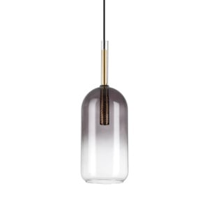 Pendul Empire 1xG9, fumuriu, cilindric, Ideal Lux