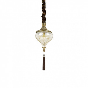 Corpuri de iluminat, Pendul Harem 115979, 1xE27, negru+transparent, IP20, Ideal Lux - savelectro.ro