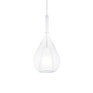 Pendule, Pendul Kalique-3 1xE27, Ø180mm, IP20, transparent, Ideal Lux - savelectro.ro