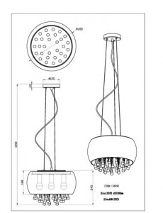 Pendul Kalla 15809H, 1xE14, crom, IP20, Globo [6]- savelectro.ro
