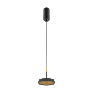 Corpuri de iluminat, Pendul LED Ei MOD041PL-L15GB3K, 12W, 650lm, lumina calda, IP20, negru+auriu, Maytoni - savelectro.ro