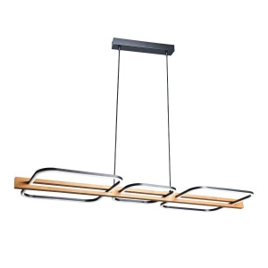 Pendule, Pendul LED Koska SP3, 36W, lumina calda(3000 K), lemn, Klausen - savelectro.ro