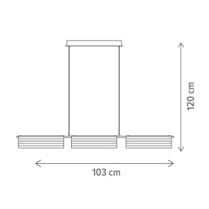 Pendul LED Particular SP1, 28W, lumina neutra(4000 K), auriu, Klausen [2]- savelectro.ro