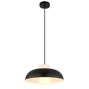 Pendul Lowe, 1xE27, IP20, negru mat/alb, Globo Lighting [6]- savelectro.ro
