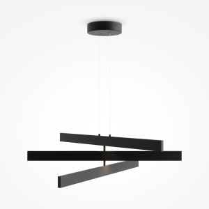 Pendule, Pendul Origami, 46W, lumina neutra (4000 K), negru, Maytoni - savelectro.ro
