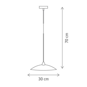 Pendul Simple, 1xE27, alb, Klausen [2]- savelectro.ro