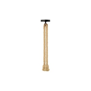 Pendule, Pendul Sznur 2xE27, franghie, 120 cm, negru+maro, Masterled - savelectro.ro