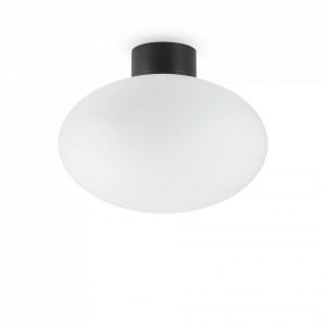 Corpuri de iluminat, Plafoniera Clio 148878, 1xE27, neagra, IP20, Ideal Lux - savelectro.ro