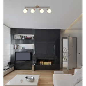 Plafoniera Eileen 4xE27, cafenie mat, IP20, Globo Lighting [8]- savelectro.ro
