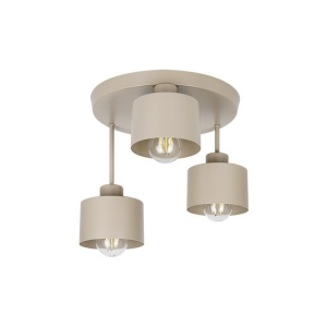 Plafoniera Elza 3xE27, IP20, bej, Masterled