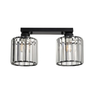 Plafoniere, Plafoniera Esra PL2, 2xE27, neagra, IP20, Klausen - savelectro.ro