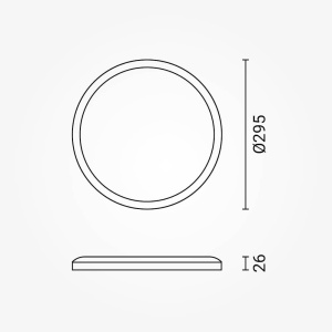 Plafoniera LED 2944-OP, 18W, RGB, 1440 lm, lumina calda/neutra/rece, IP20, dimabila, alba, Optonica [3]- savelectro.ro
