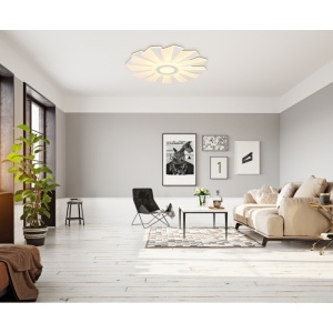 Plafoniera LED Alwina 58W, lumina calda/neutra/rece, 3190 lm, telecomanda, IP20, dimabila, alba mat, Globo Lighting [9]- savelectro.ro
