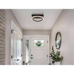 Plafoniera LED Blevins 10W, 580 lm, lumina calda/neutra/rece, IP20, imitatie lemn, Globo Lighting [6]- savelectro.ro