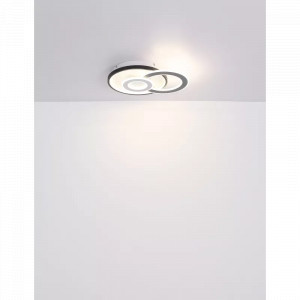 Plafoniera LED Brienna 48552D3, cu telecomanda, 36W, 2300lm, lumina calda+neutra+rece, IP20, alba+gri+neagra, Globo Lighting [10]- savelectro.ro