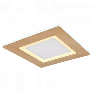 Plafoniera LED Clay 41767Q, 23W, 1800lm, lumina calda+neutra+rece, IP20, maro+alba, Globo Lighting [1]- savelectro.ro