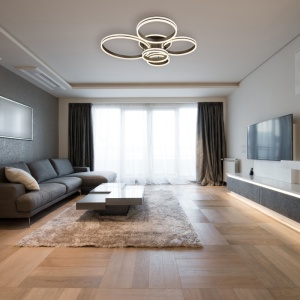 Plafoniera LED Grouni, 120W, 4900 lm, lumina calda/neutra/rece, telecomanda, dimabila, IP20, culoare titan, Globo Lighting [3]- savelectro.ro