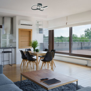 Plafoniera LED Intrigue KL140020, 40W, 3200lm, lumina neutra, IP20, neagra, Klausen [2]- savelectro.ro