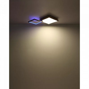 Plafoniera LED Jacky 41392-40, cu telecomanda, RGB, 40W, 2000lm, lumina calda+neutra+rece, IP20, neagra, Globo Lighting [16]- savelectro.ro