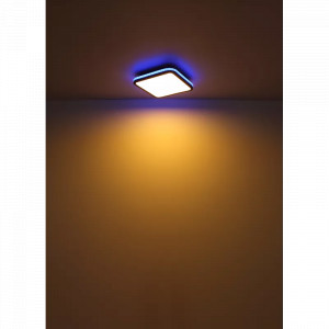 Plafoniera LED Jaxxi 41391-40, cu telecomanda, RGB, 40W, 4250lm, lumina calda+neutra+rece, IP20, alba+neagra, Globo Lighting [16]- savelectro.ro